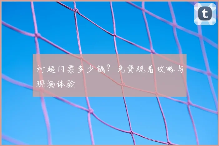 村超门票多少钱?免费观看攻略与现场体验